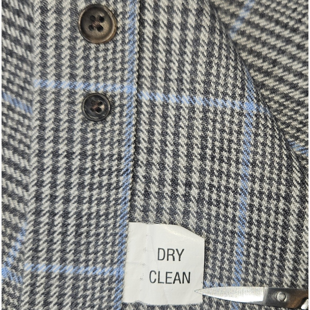 Brooks Brothers Country Club Button Down Shirt Small Saxxon Wool Blend Plaid - Picture 7 of 11